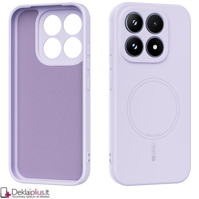 Guminis dėklas su magsafe - šviesiai violetinis (Xiaomi 17) Guminis dėklas su magsafe - šviesiai violetinis (Xiaomi 17)